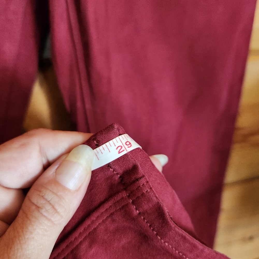 Lucky Brand ๐ Brooke Red Mid Rise Skinny Stretch Legging Ankle Jeans Sz 2 X 29" - Picture 6 of 12